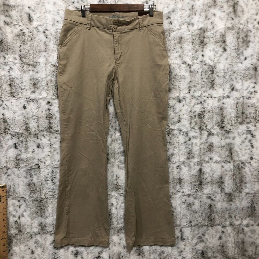 Ruff Hewn Tan Khaki Pants Bootcut Women's size 10